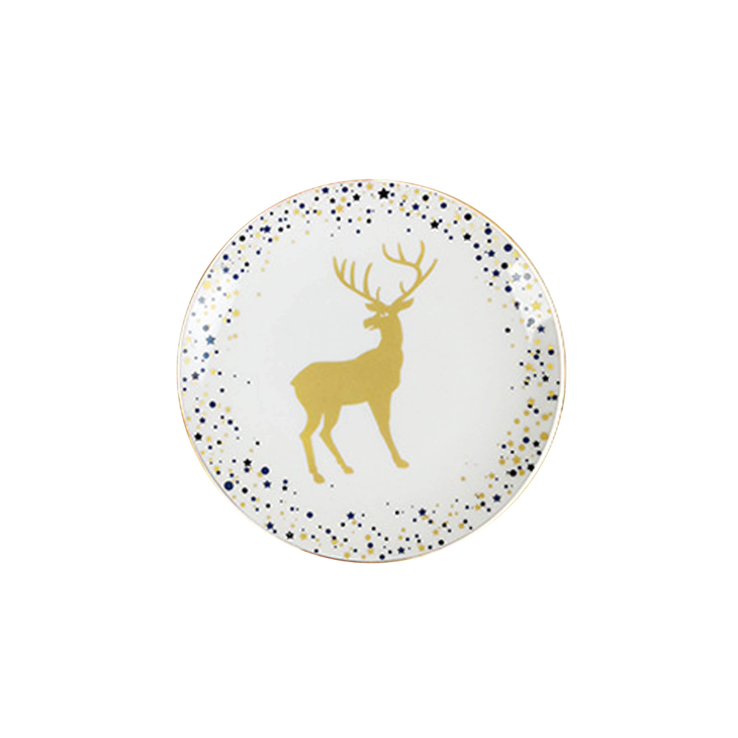 blue-6.5'' Bread Plate